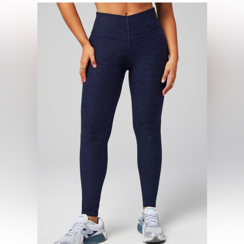 Fabletics | Heather-Flex High-Waisted Deep Navy Leggings XL (12/14)